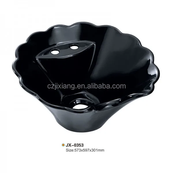 Barber Shop Equipments Backwash Shampoo Bowl Ceramic Wash Hair Basin Salon Furniture Modern Shampoo Chair Accept Customized Logo