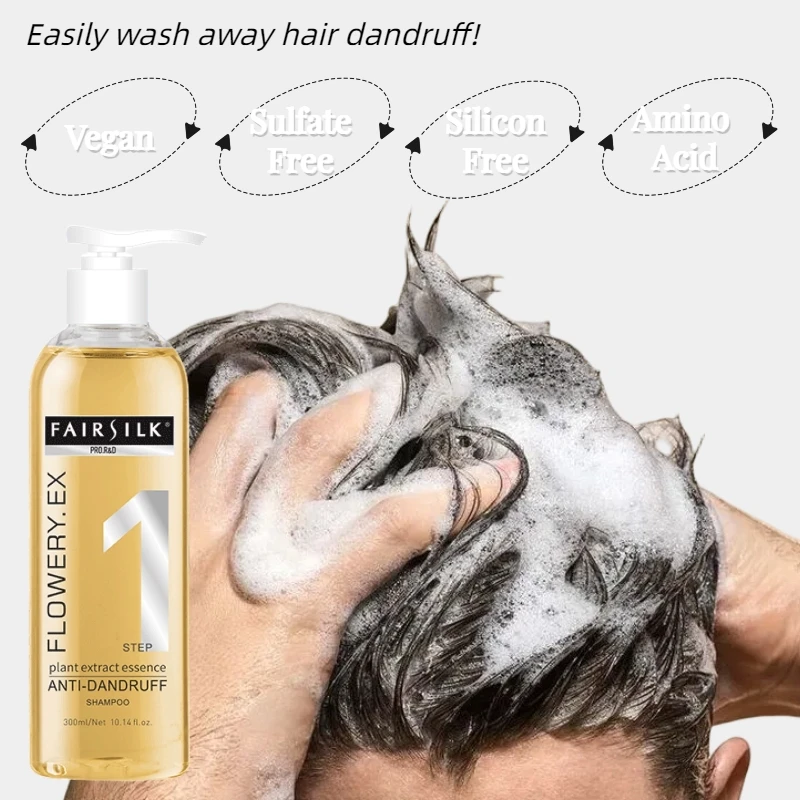 Sulfate Free Oily Scalp Anti Dandruff Shampoo Private Label Bio Plant Gentle Clean Shampoo