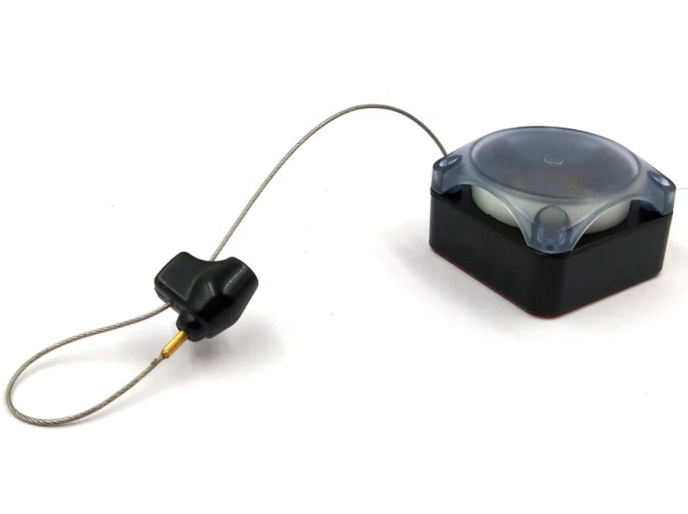 Hot sale retail security EAS retractable anti-theft pull box with extension security wire