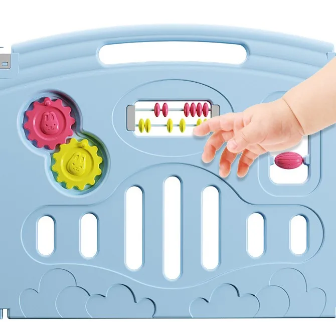 Chocchick Portatil Indoor Pet Dog Safety Plastic Playpen Kids Large Playard Play Fence Kids Plastic With 50Pcs Balls