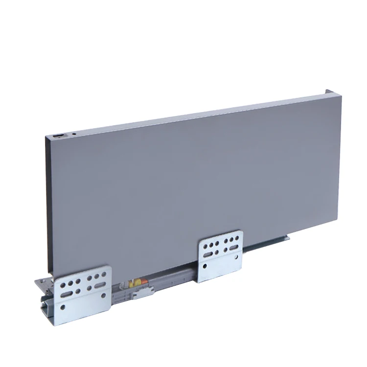 Hot Sales jieyang cabinet kitchen concealed slide double wall soft closing metal tandem box for drawer accessories