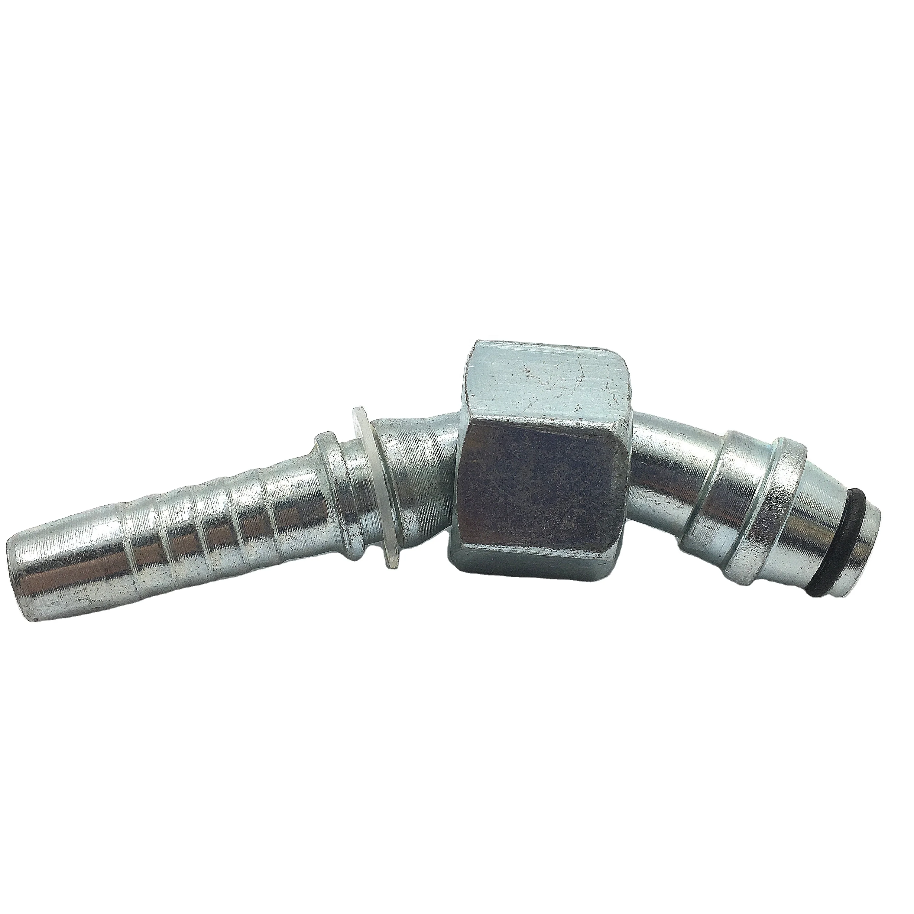 metric hydraulic 45 degree pipe hose ferrule fittings of parker hose press