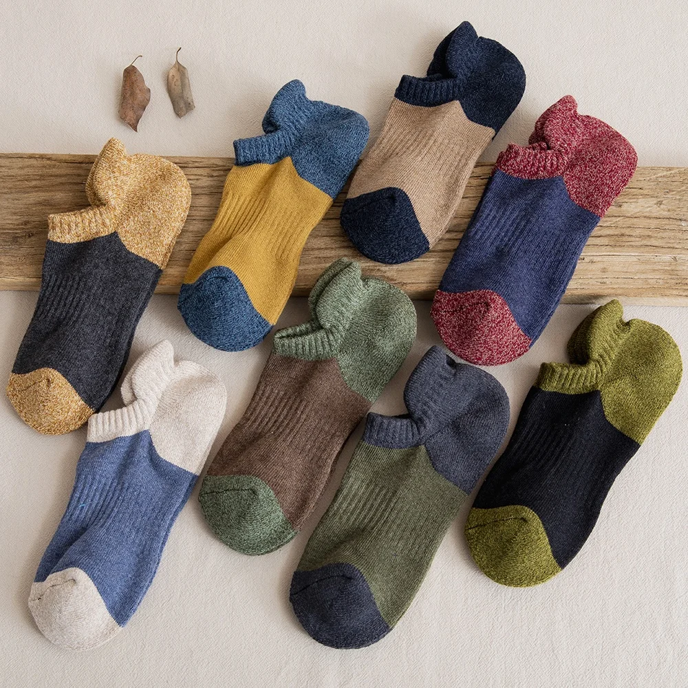 Wholesale High Quality Business Socks Unisex Short No Show Ankle Length Low Cut color Men Socks