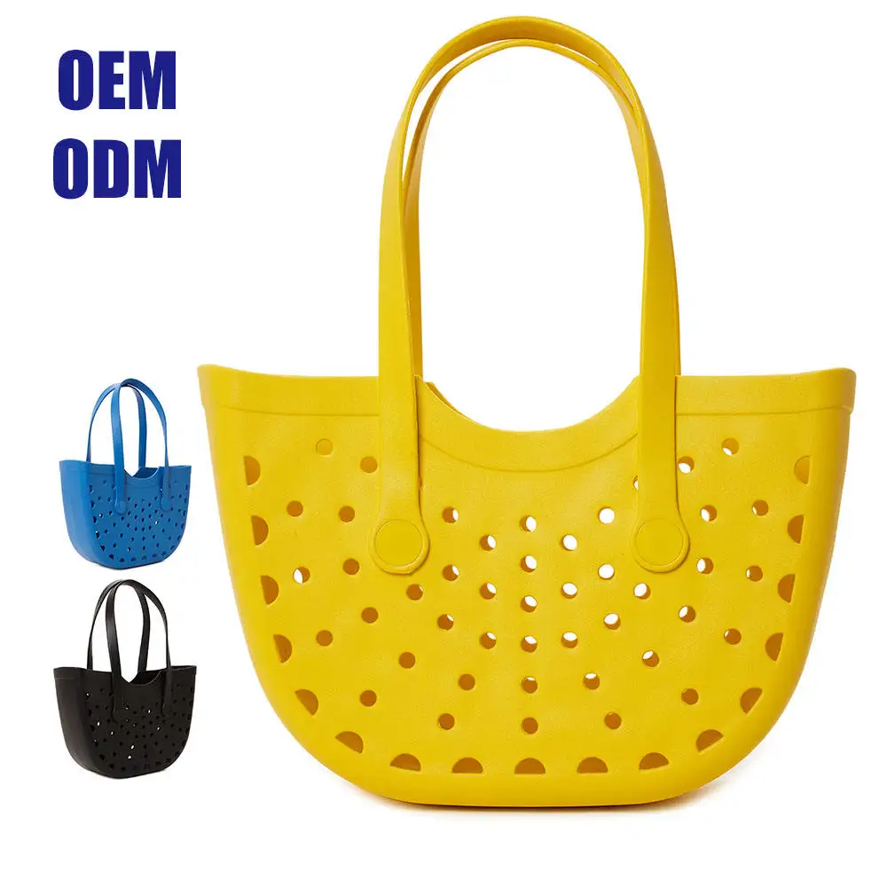 Wholesale Fashion New Summer 2023 Handbags Women Small Eva Bag Bogg Bag Silicone Beach Tote Rubber Bags