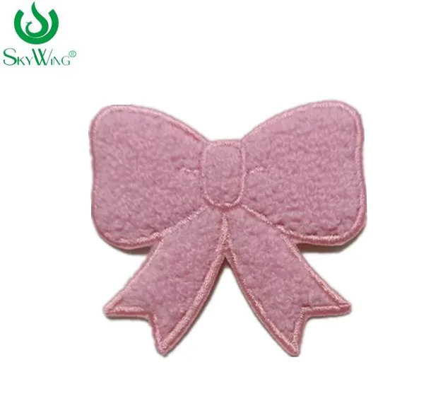 Wholesale Chenille Embroidery Patches Bow Heart Star Flower Rainbow Designs Clothing Shirts Bags Accessories  iron on Jeans Hats