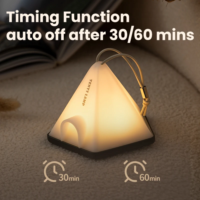 New Arrival Design 1200mah Rechargeable Book Reading Usb Hanging Timing Outdoor Camping Bed Led Light