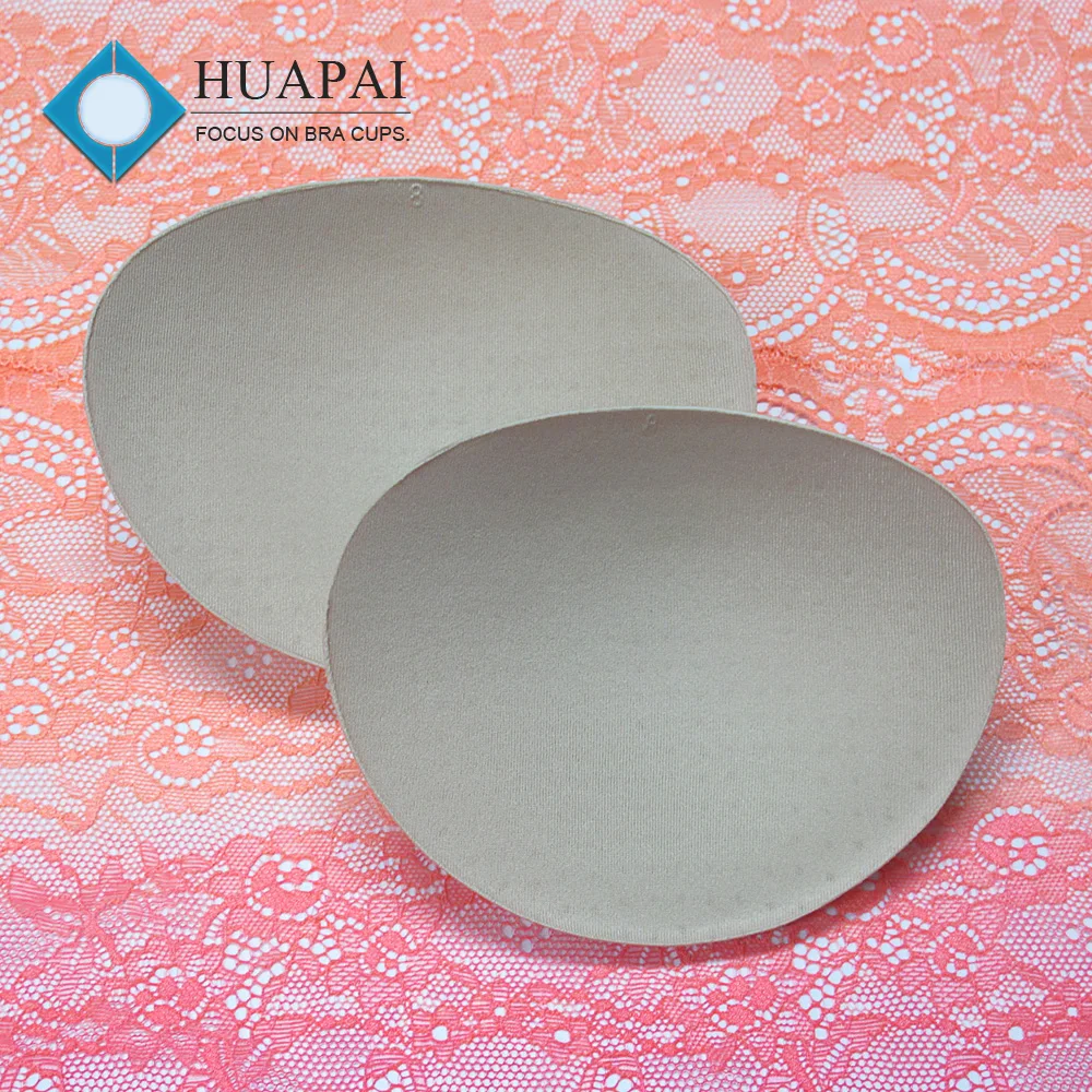 Factory wholesale soft foam bra cup, custom breathable sports bra pad