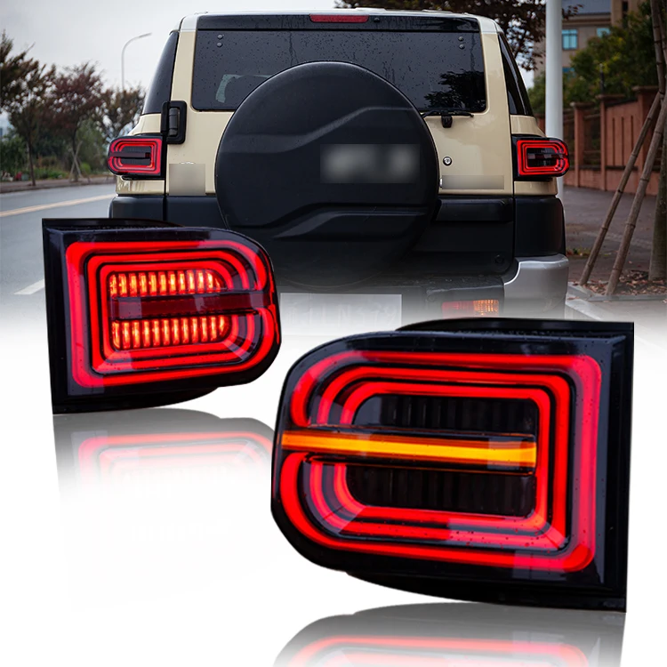 DKmotion wholesales factory manufacturer tail lamp For Toyota FJ Cruiser 2007-UP Led taillights car parts light accessories auto