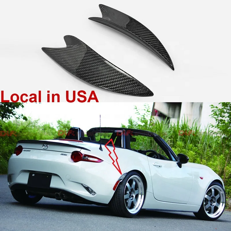 FOR Mazda MX5 Miata ND RF GV Style Rear Side Garnish Fender Extension Carbon Fiber(Spot Good In USA)