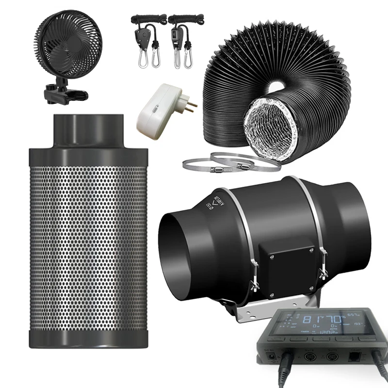 80x80cm 1680D Growing Tent Growbox Complete Set  Dimmable 320W  240W 150W Samsung LM301H EVO UV IR light growing box kit