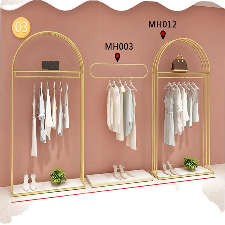 TMJ-784 Custom Retail Store Fixtures Clothing Retail Store Free Standing Standing Display Rack