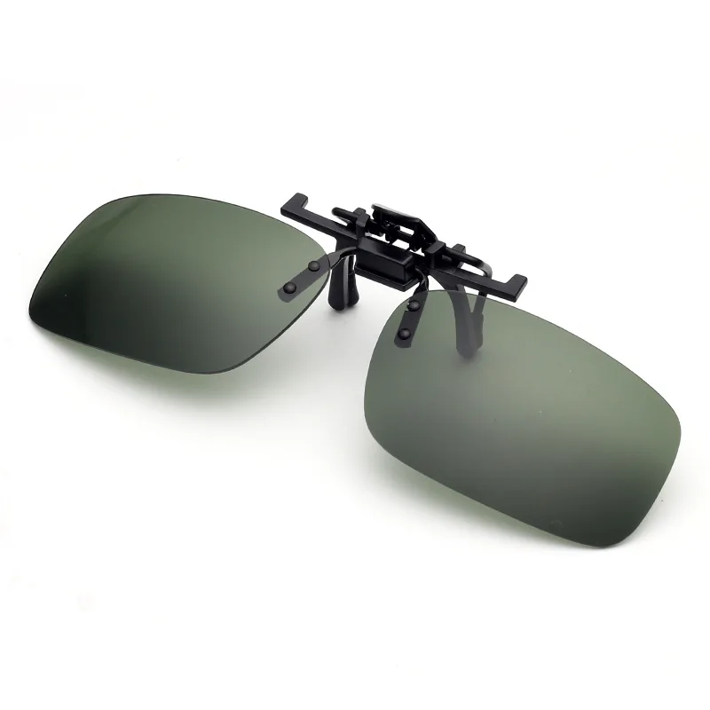 High quality vintage clip on sunglasses driving night vision lens for women and men