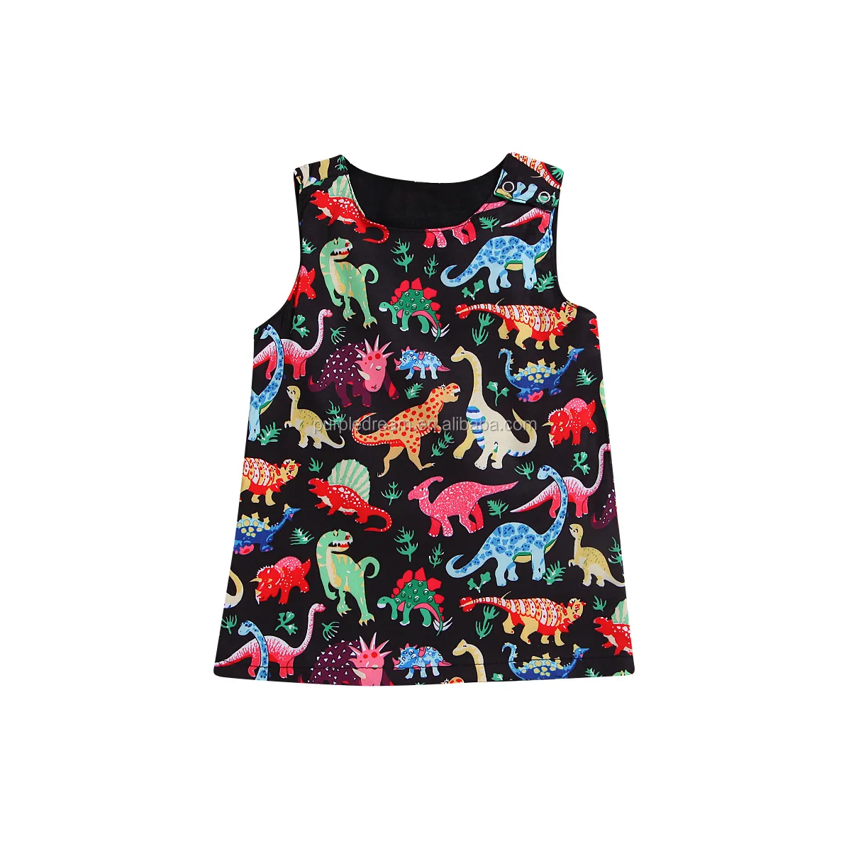 
Summer New Sleeveless Clothing For Kids Dinosaur Printed Boy Tank Tops Cotton Soft Clothes 