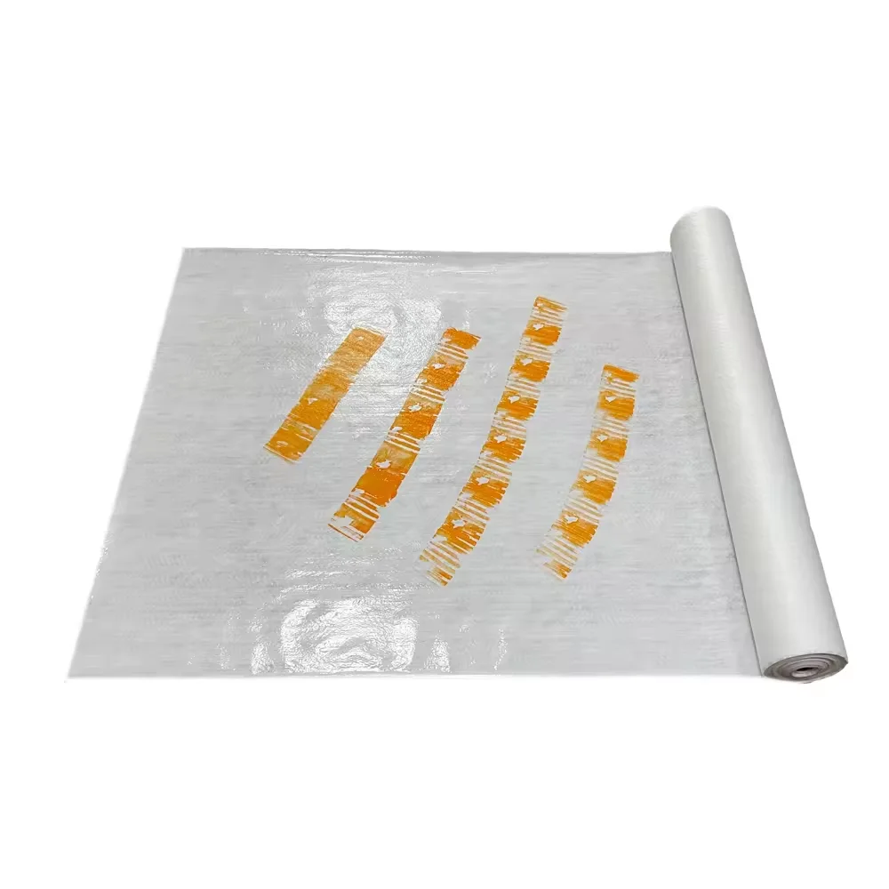 Waterproof Self Adhesive hotmelt floor protection mat felt pads white sticky felt logo non woven facric film laminated on