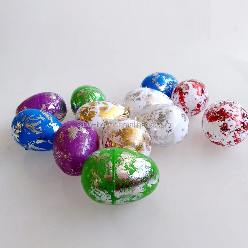 Easter party colorful glitter plastic decoration eggs present gift
