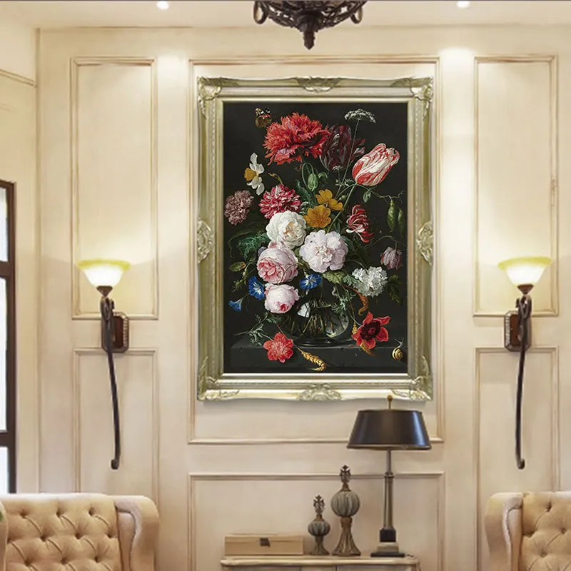 Cross Stitch Kits Embroidery DIY Needlework 11CT Stamped fabric Set for Home Decoration Patterns flower NCMF316