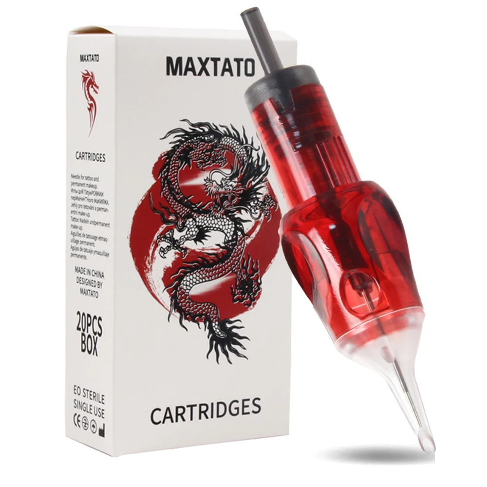 20pcs universal tattoo cartridge needle wholesale permanent makeup & scalp needle with safety membrane Round liner 1RL 3RL