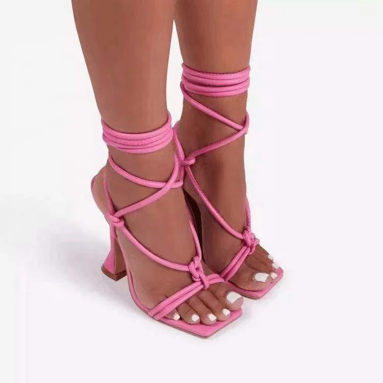 night club sexy girls high heels sandals 8cm Heels branded lace-up sandals women fashion heels sandals dancer pumps