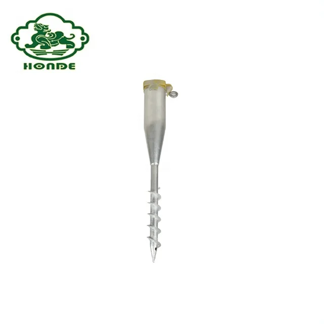 Hot Dipped Earth Screw Adjustable Pole Anchor
