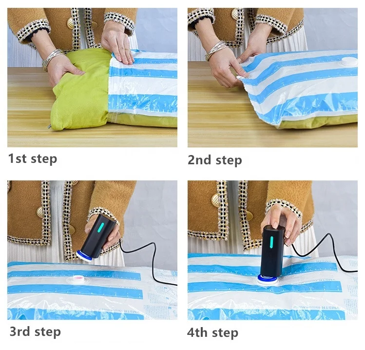 Portable mini multipurpose pump vucuum air ball pump for air bed,swimming ring,air toys and vacuum bag storage compress luggage