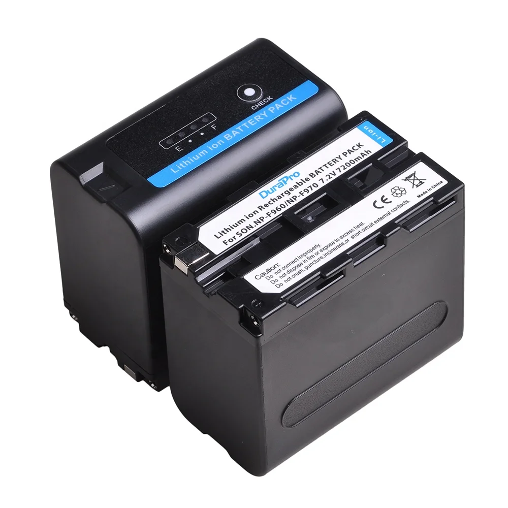 
NP-F960Pro F970Pro F930 F950 F960 F970 Pro Camera Battery with LED Power Indicator for Sony MC1500C 190P 198P HD1000C 