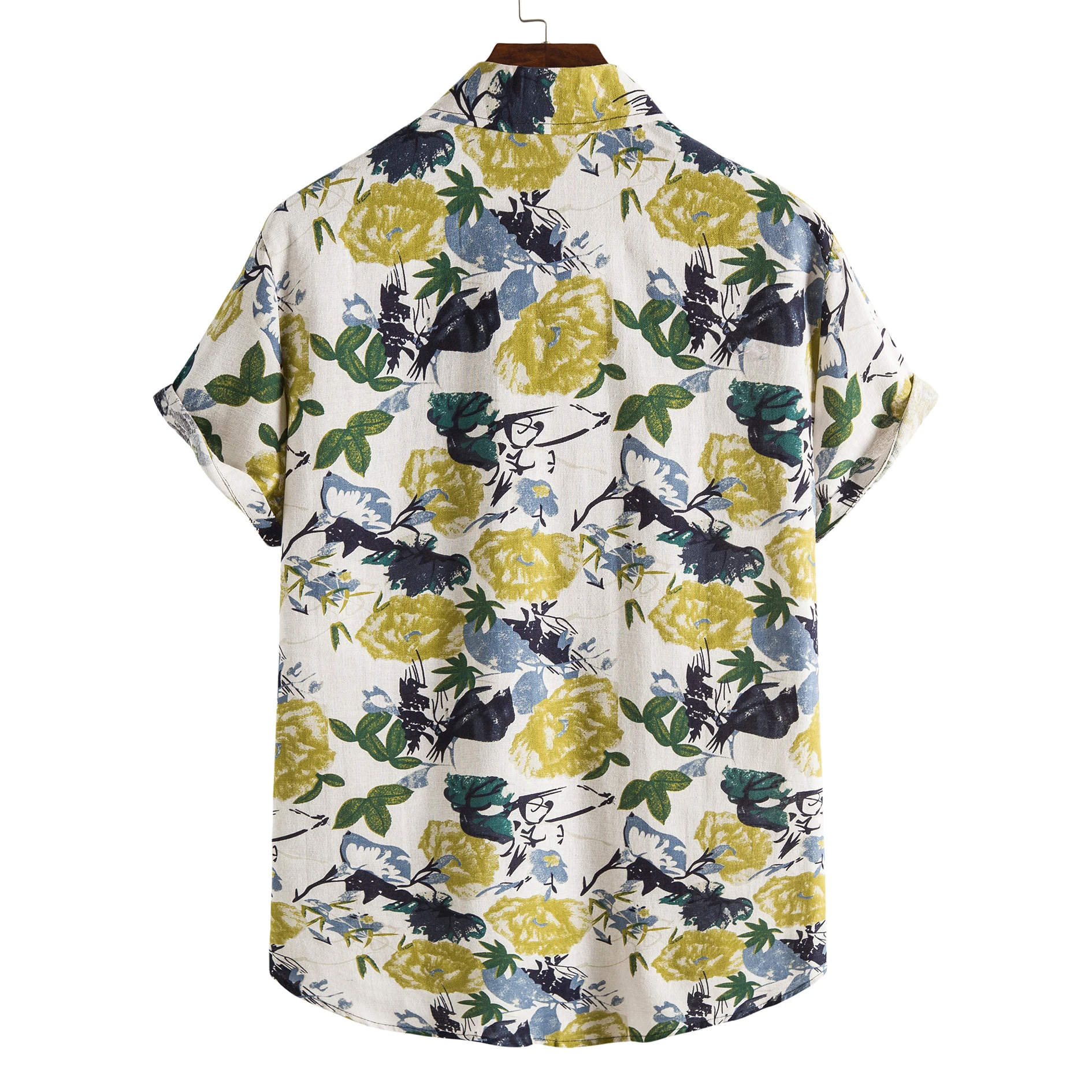 
top selling EBay Wish Amazon Hot Sale Beach Casual Short Sleeve Printing Clothing Floral Shirts printed shirt for men fashion 