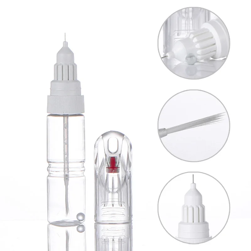 Custom color 20ml clear pet bottle touch up paint pen for cars