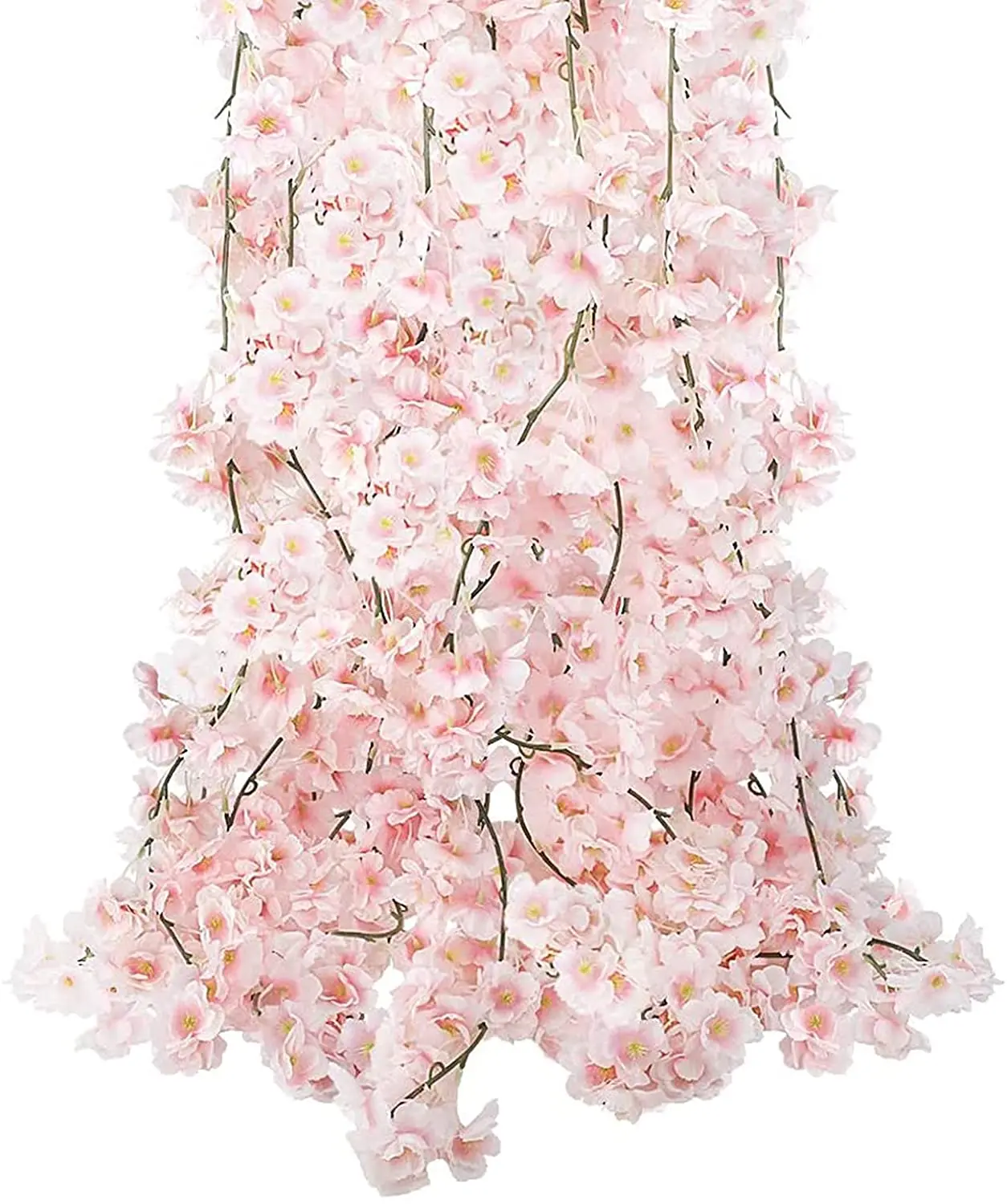 JD0082 Wholesale Artificial Cherry Blossom Flower Vines Hanging Silk Flowers Garland Wedding Party Home Home Decor