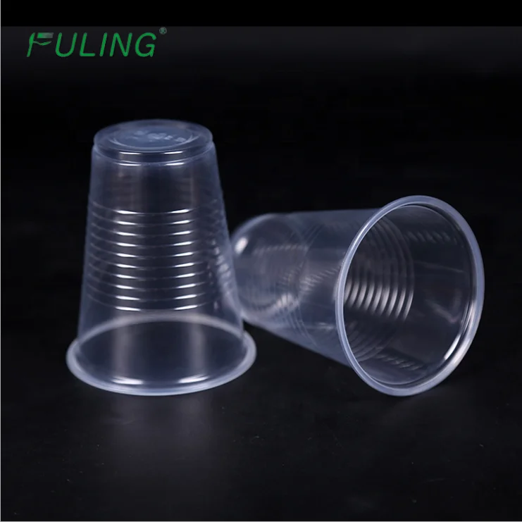 Fuling Custom Clear PP Plastic Cups Disposable Plastic Water Cup 2.5 3.5 6 7 8 9 10 12 14 16 20 oz