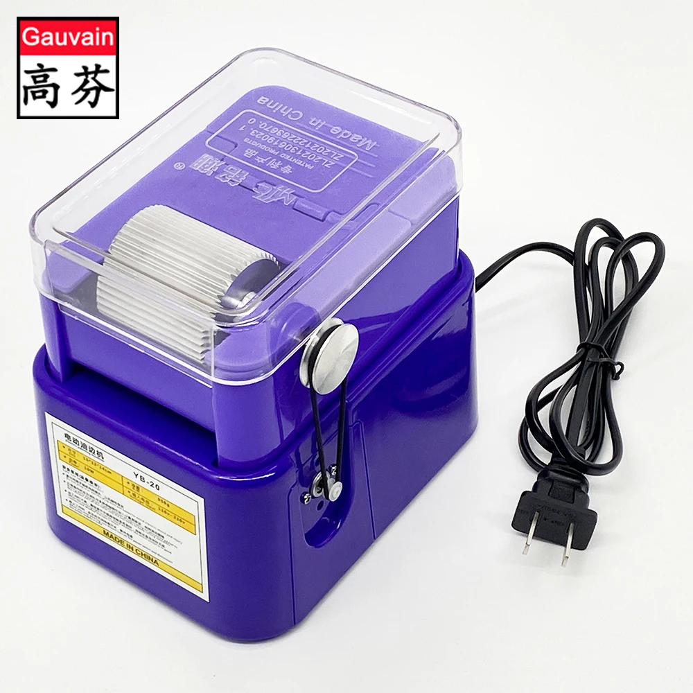 Electric adjustable speed large capacity leather edge dyeing machine leather PU PVC edge finishing painting machinery