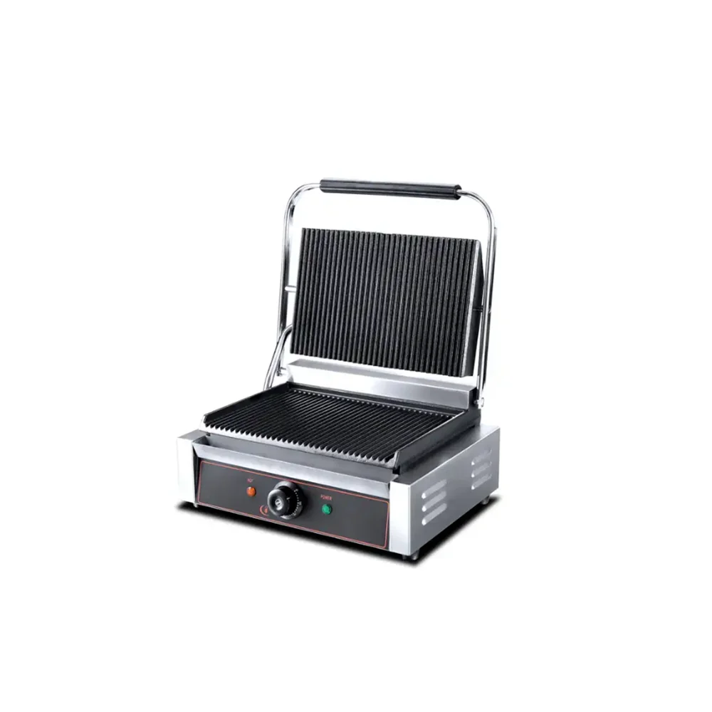 High Quality Double Panini Grill High Production Sandwich Maker Press Grill Machine  for Restaurant Use