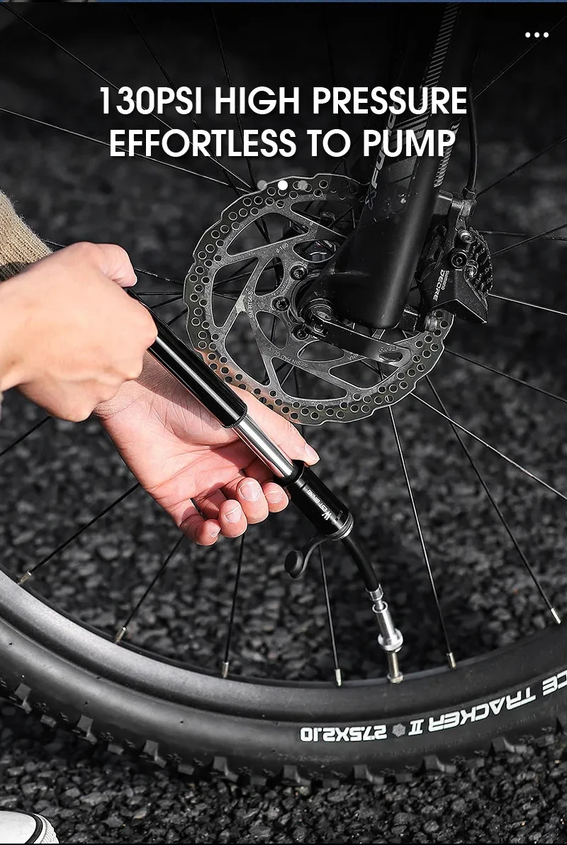 bike tire inflator 130psi aluminium hand bicycle pump Bicycle Pump Mini Portable
