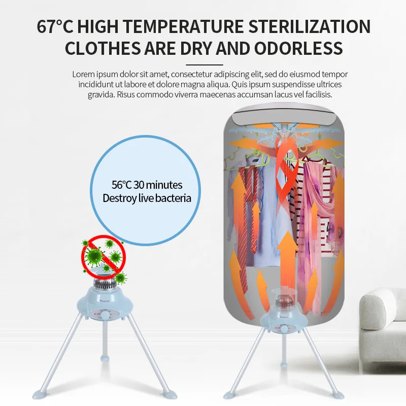 Source Factory circular convenient storage Convenient installation of double-layer clothes dryer apartment special clothes dryer