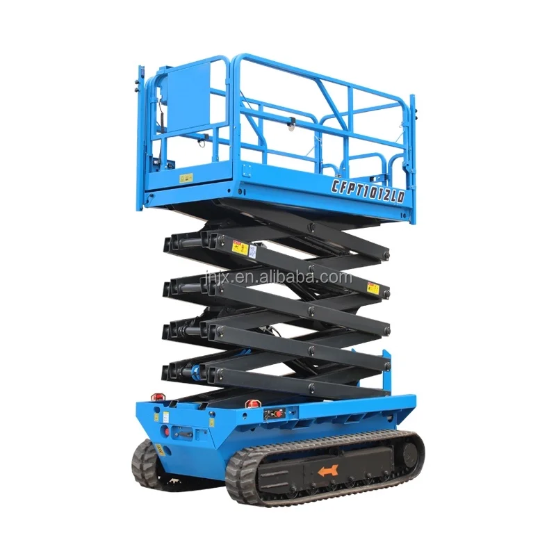 Crawler Scissor Lifts with Steel Roller Tracks Free Fast Delivery Sizer Lift Hydraulic Rough Terrain lifting 200kg-450kg for Une
