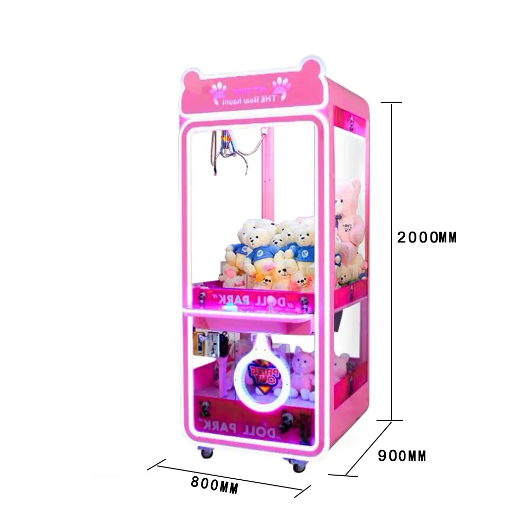 Riteng Branded Diy Doll Park Claw Machine Capsules Large Plush Stacked Outdoor Crane Claw Machine for Sale