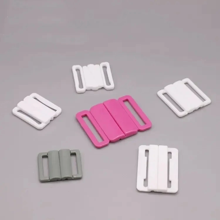 Factory direct sale White Black Clear Plastic Clasps Lingerie Accessory Sewing Bikini Bra Clasps Closure Hook & Clasp Fasteners