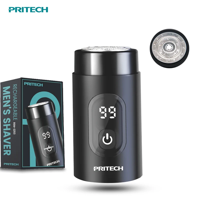 PRITECH Ready to Ship Washable electric razor Rechargeable pocket mini electric shaver for men