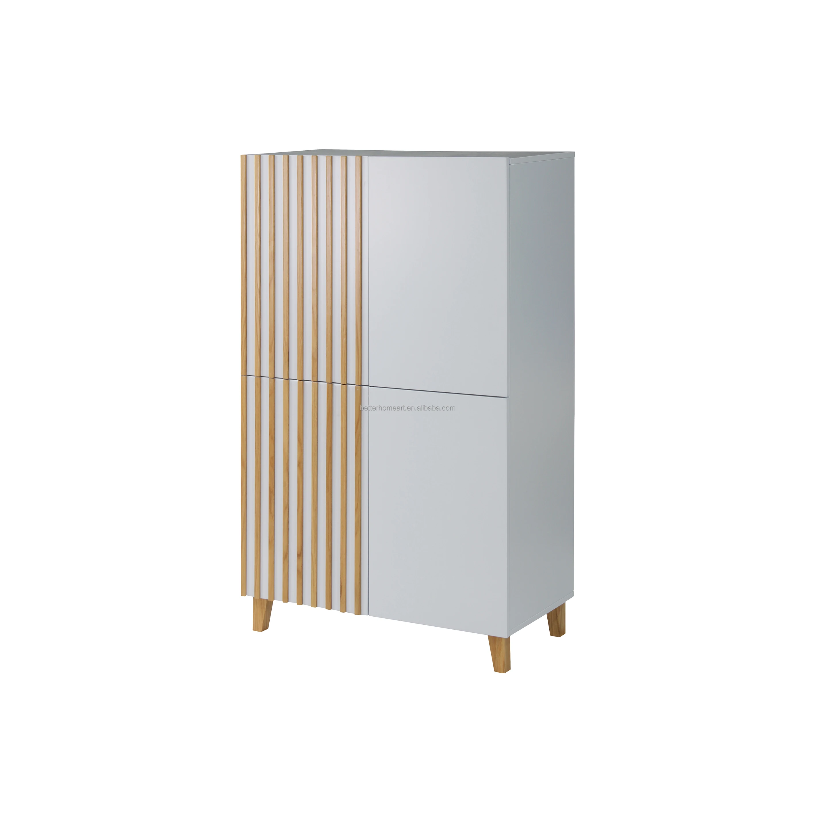 Shandong Better Home living room cabinets tv stands buffet cabinet with 4 door nightstands storage containers