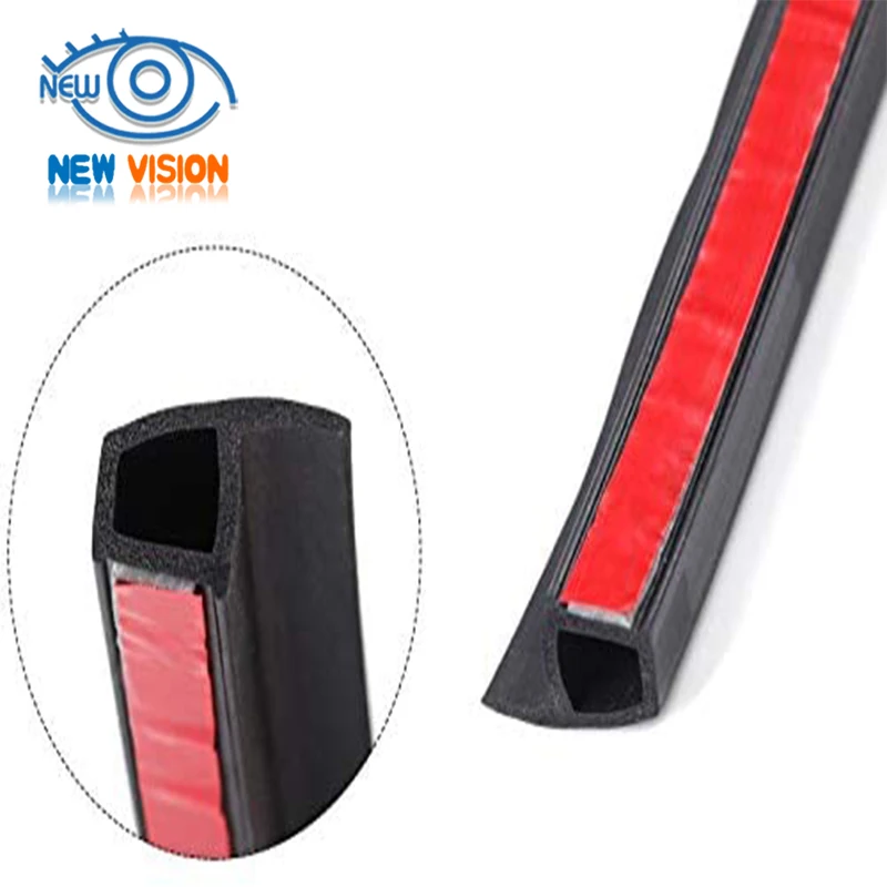 B-P-shape Car Rubber Seal Strips dustproof, Noise Auto Sticker Sill Strip Window Edge Windshield Roof Rubber Sealing Strip NoiSE