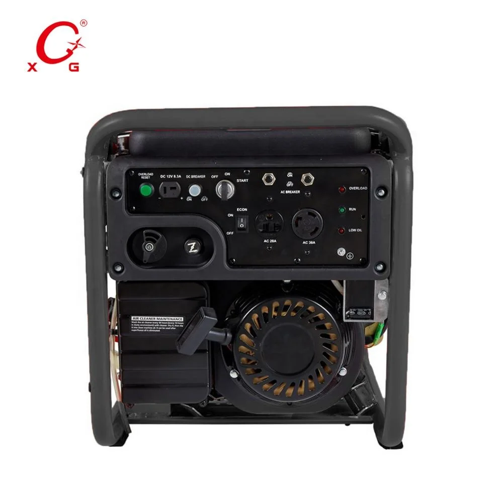 Petrol Silent 4.3kVA Construction Generator Electric Start Inverter Generator 3500W Digital Open Frame Portable Dual Frequency
