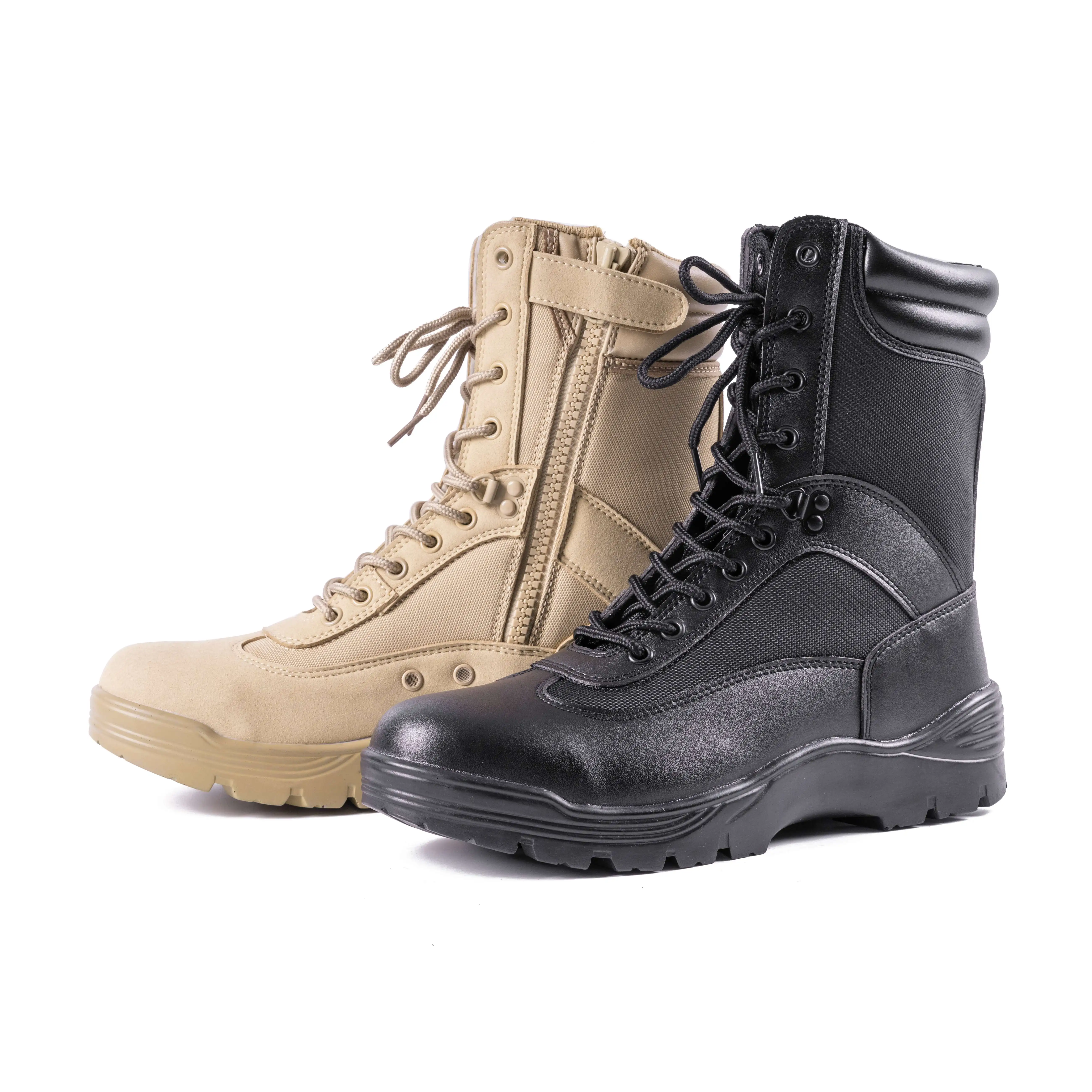 Light Weight Boots With Zipper Oil Resistant PU Outsole Boot Outdoor Training Boot