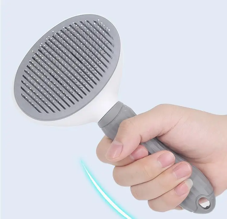 2024 New Dog and Cat Cleaning Grooming Comb Brush Self-cleaning  Horse Hair Remover Fur Pet Comb tools