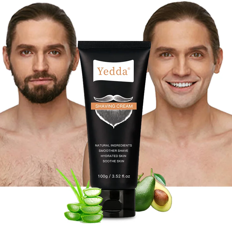 Shaving cream for men can be customized in size bottle package as well as private label