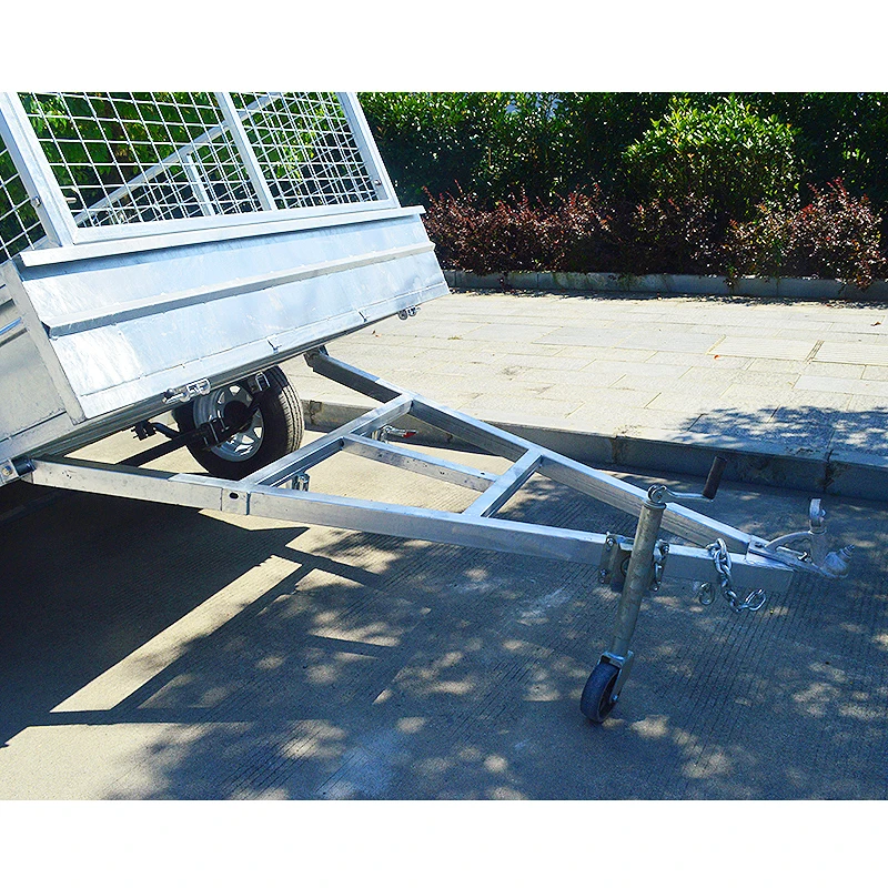 GINO Lightweight Boat Full Welded Single Axle Trailers Spmt Horse Trailer Door