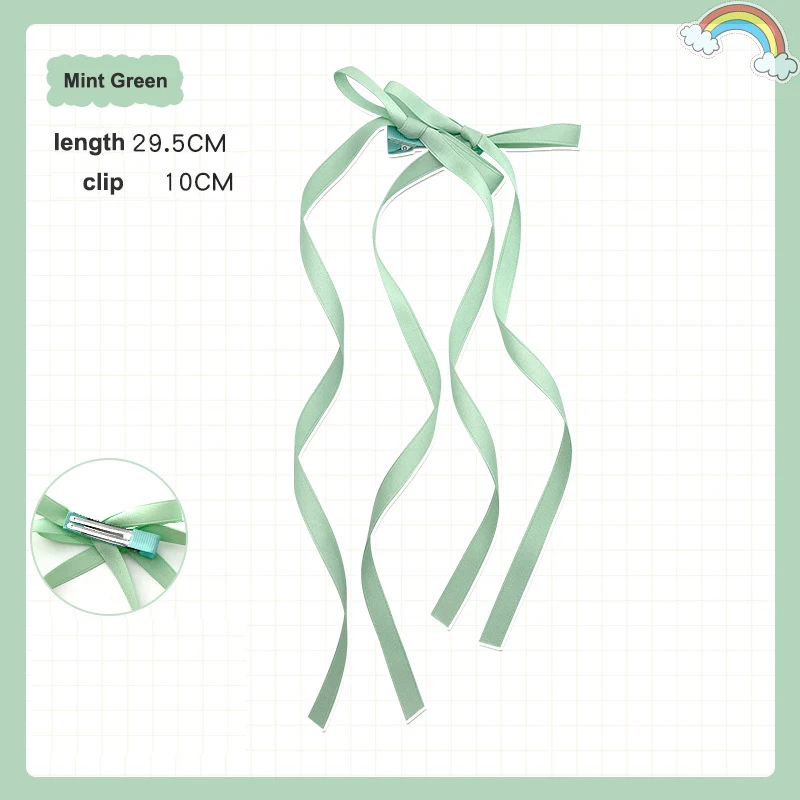Ribbon bow hair clip tied sweet girl hair braid Pigtail tied hair rope Korean headdress
