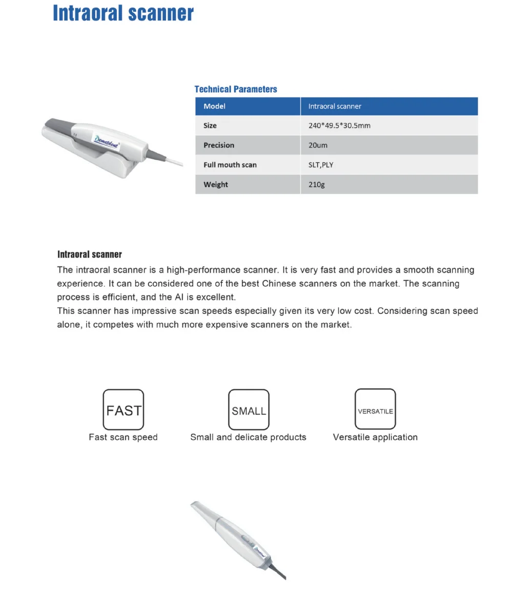 2024 New Dental Lab Services Wholesale Cheap Price New Stock Arrival Plastic Lab 3D Dental Intraoral Scanner