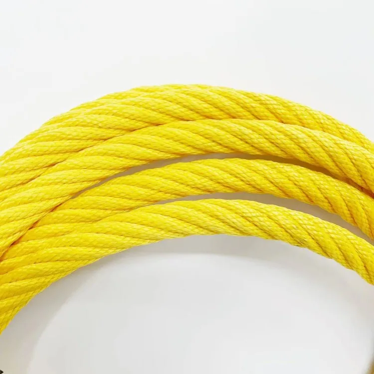 UV Resistant Outdoor Twisted Polyester Combination Rope with Steel Wire Core
