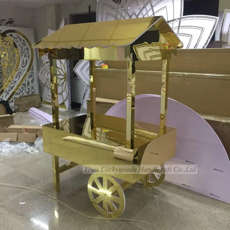 Royal Hot sell PVC decorations Candy cart for party decoration for wedding events BJ210511-81