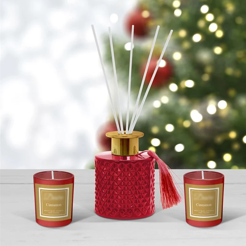 Scented candle home fragrance premium decorative glass perfume reed diffuser luxury reed perfume diffuser