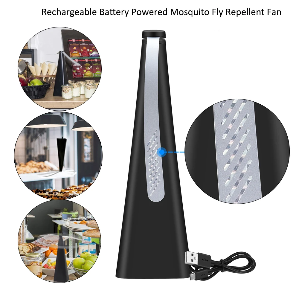 Automatic Fly Repeller Pest Exterminator Fan Food Protector Summer Insect Flying Insect Repellent Fan can be used for party